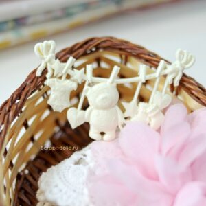 Фигурка из пластика Подвеска с мишкой