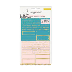 Стикеры Carousel с золотым фольгированием, артикул 379121