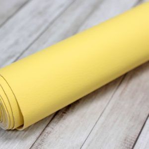 Желтая экокожа, отрез 35*50 см