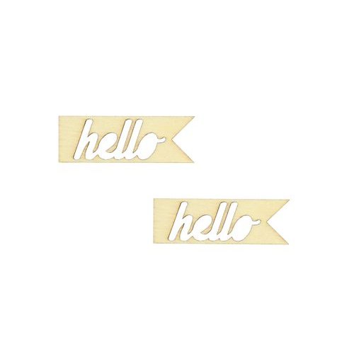 Вырубки из дерева Hello 4,5*1,5 см Вырубки из дерева Hello 4,5*1,5 см, артикул SCB4400161