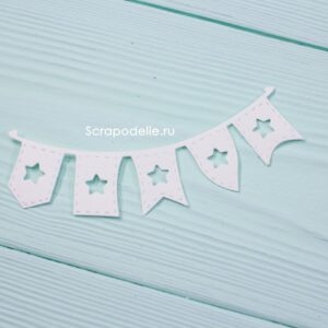 Вырубка гирлянда из флажков
