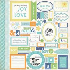 Наклейки Baby Mine Boy 30х30 см