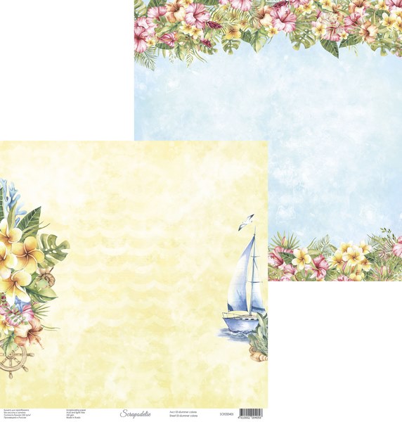 Лист 3 коллекция Summer colors от Scrapodelie