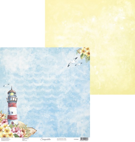 Лист 4 коллекция Summer colors от Scrapodelie SCR200406