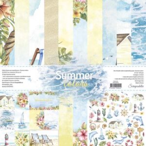 Набор бумаги 30х30 см коллекция Summer colors от Scrapodelie
