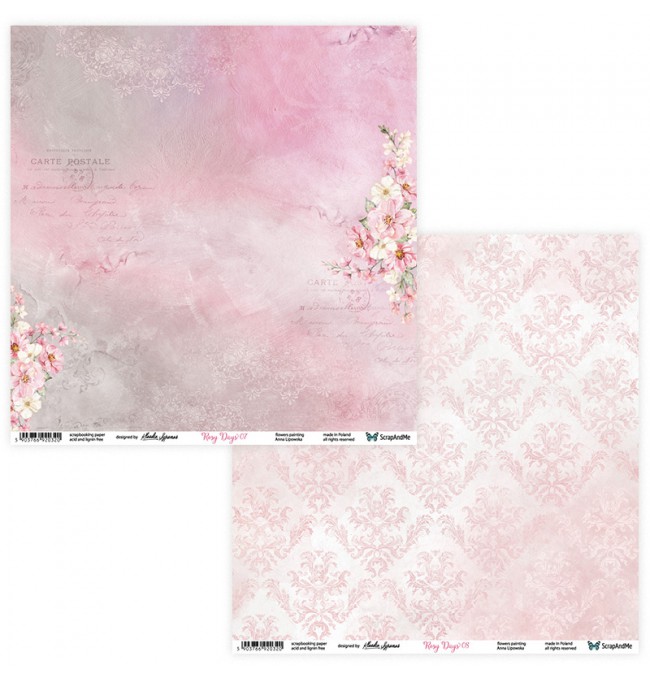 Лист "Rosy Days 07/08" от ScrapAndMe Лист "Rosy Days 07/08" от ScrapAndMe