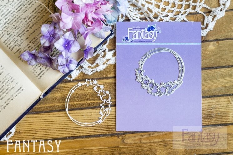 Нож для вырубки Fantasy рамка "Круги со звездами 1" Нож для вырубки Fantasy рамка "Круги со звездами 1" (FD-224)