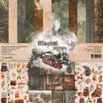 Набор бумаги "Magical journey" от Scrapodelie 30х30 см (190 гр/м2)