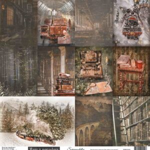 Лист карточки коллекция Magical journey от Scrapodelie