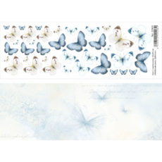 Лист для скрапбукинга 10x30 см "Небесная роса. Бабочки" (ScrapMania) – 229809
