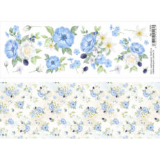 Лист для скрапбукинга 10x30 см "Небесная роса. Цветы 2" (ScrapMania) – 229806