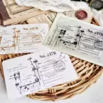 Силиконовый штамп фоновый "Бережно храню" AgiArt (agi9085) скрапбукинг