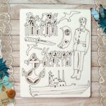 Чипборд "Армейский альбом. Морская пехота. Черные береты" (ScrapMania), артикул: 188934