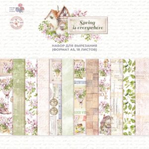 1/3 набора для вырезания «Spring is everywhere» A5 от Dream Light Studio (DB0020-cut1) скрапбукинг