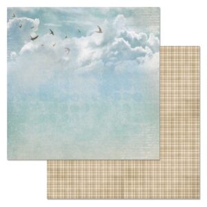 Бумага для скрапбукинга "Родная. Ясное небо" (ScrapMania), артикул 242266