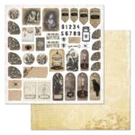 Бумага для скрапбукинга "Шепот магии. Ярлыки и теги" (ScrapMania), артикул 243984