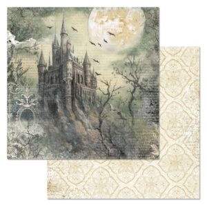 Бумага для скрапбукинга "Шепот магии. Замок колдуньи" (ScrapMania), артикул 243977