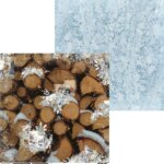 Лист 6 коллекция “Снежная даль” Scrapodelie (SCR243908) бумага для скрапбукинга новогодняя