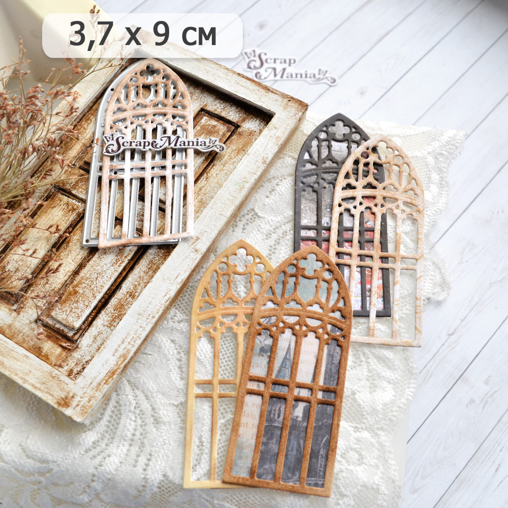 Нож "Окна. Готический витраж" ScrapMania Нож "Окна. Готический витраж" ScrapMania (артикул 241762) для вырубки и тиснения