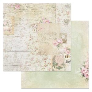 Бумага для скрапбукинга "Шебби шарм. Винтажная открытка" ScrapMania (артикул: 252138)