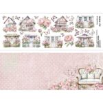 Лист с картинками "Шебби шарм. Домики" ScrapMania (артикул: 253355)