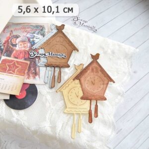 Нож "СССР. Часы с кукушкой" ScrapMania (артикул: 255338) для вырубки, тиснения и скрапбукинга