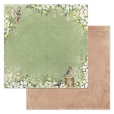 Бумага для скрапбукинга "На лесной опушке. У пенька" ScrapMania (артикул: 254870) на тему Животные и птицы