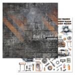 Бумага для скрапбукинга "Стальное сердце. Картинки" ScrapMania (артикул: 258140) на тему Мужская