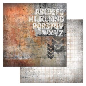 Бумага для скрапбукинга "Стальное сердце. Шаг вперед" ScrapMania (артикул: 258134) на тему Мужская
