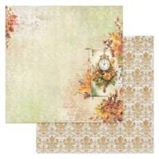 Бумага для скрапбукинга "Xудожница Осень. Время корицы" ScrapMania (артикул: 257601) на тему Осень