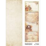 Лист с картинками "Художница Осень. Почтовые карточки" 10x30 ScrapMania (артикул: 257809) на тему Осень
