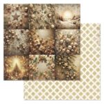 Набор бумаги для скрапбукинга "Золотой Новый Год" 20x20 см ScrapMania - Image 8