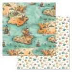 Набор бумаги для скрапбукинга "Маленький пират" 30х30 см ScrapMania - Image 10